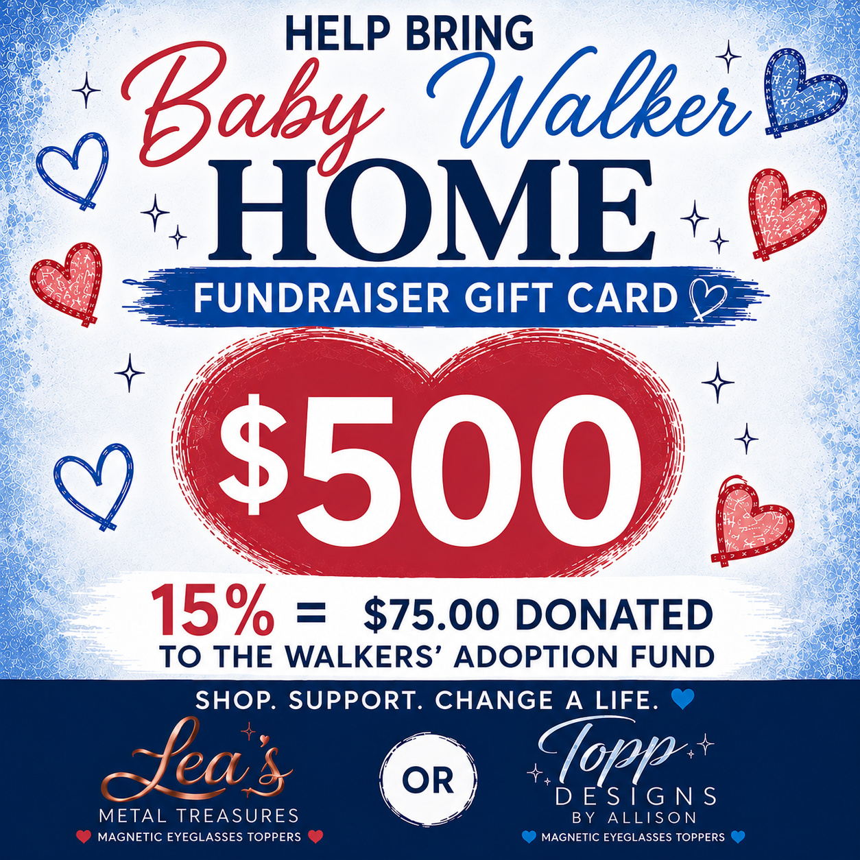💙 Bring Baby Walker Home Fundraiser Gift Card