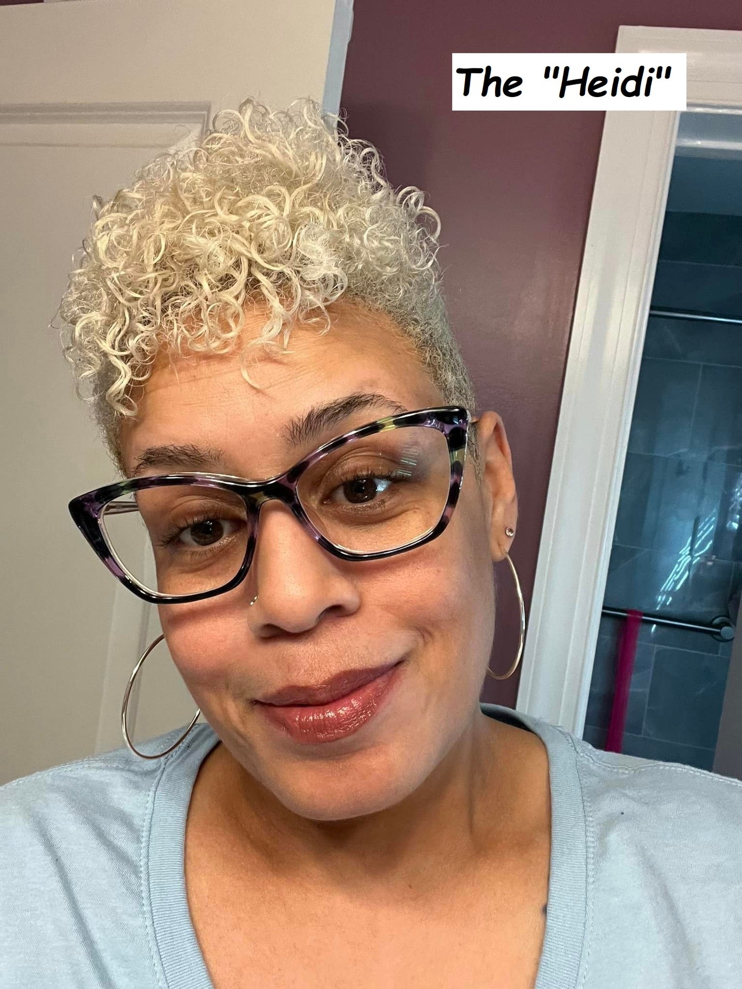 The Heidi Amethyst-Green-Black Tortoise Magnetic Eyeglasses Topper