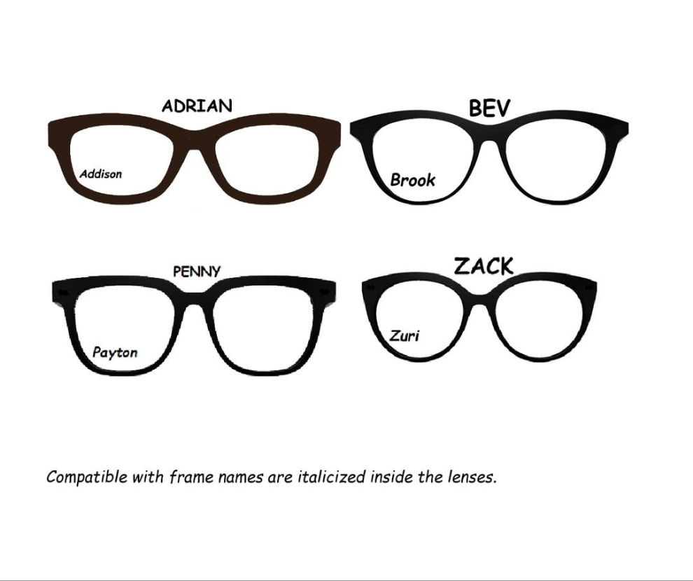 Mystery Full Glitter Magnetic Eyeglasses Topper