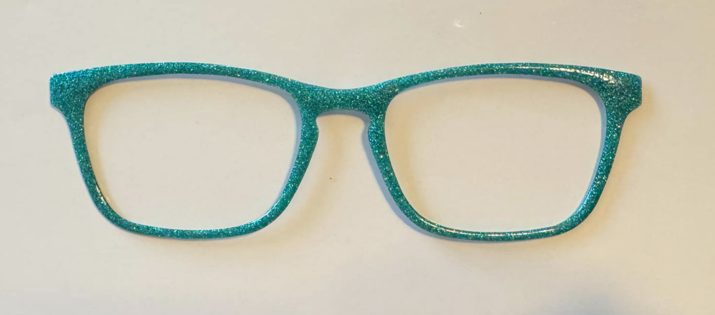 Surf's Up Glitter Magnetic Eyeglasses Topper