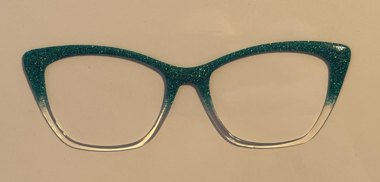 Willow - surfs up glitter fade to clear READY TO SHIP