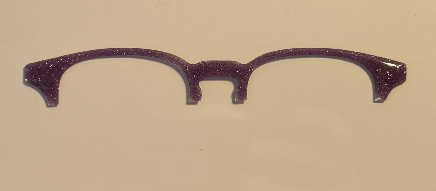 Opie brow - fuchsia want me glitter READY TO SHIP