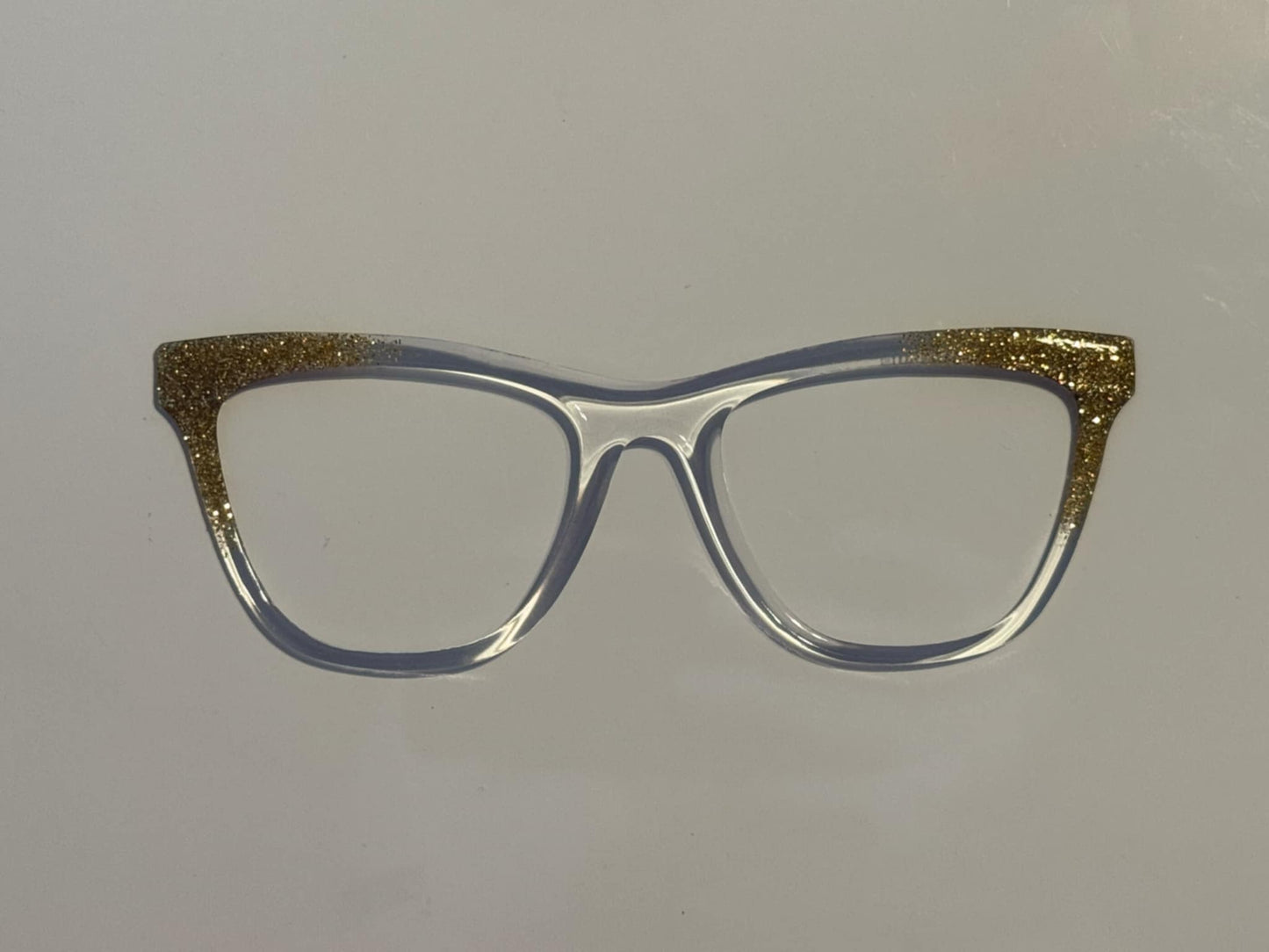 Harry - gold corner glitter fade to clear READY TO SHIP