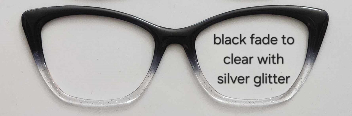 Black-Clear Translucent Magnetic Eyeglasses Topper