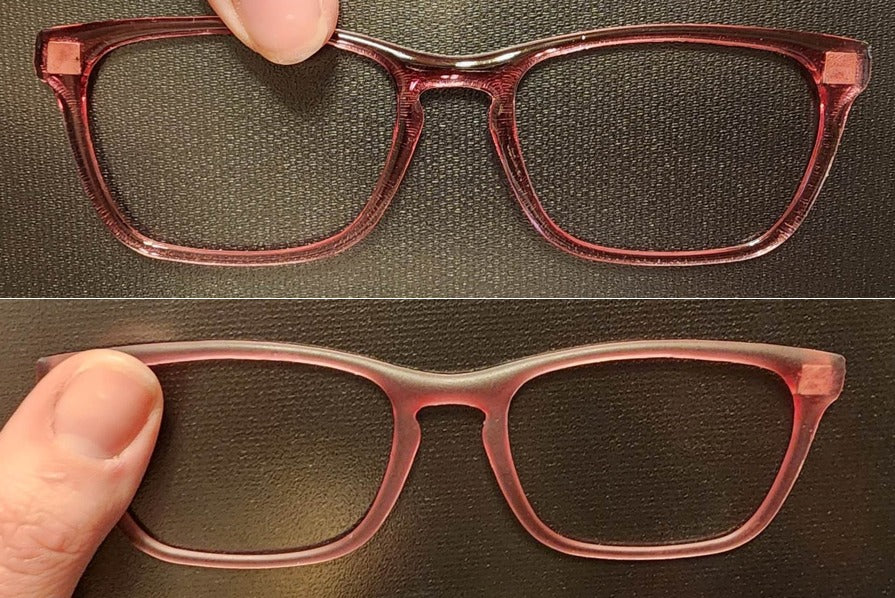Coral Translucent Magnetic Eyeglasses Topper
