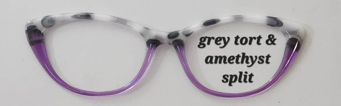 Grey Tortoise Magnetic Eyeglasses Topper
