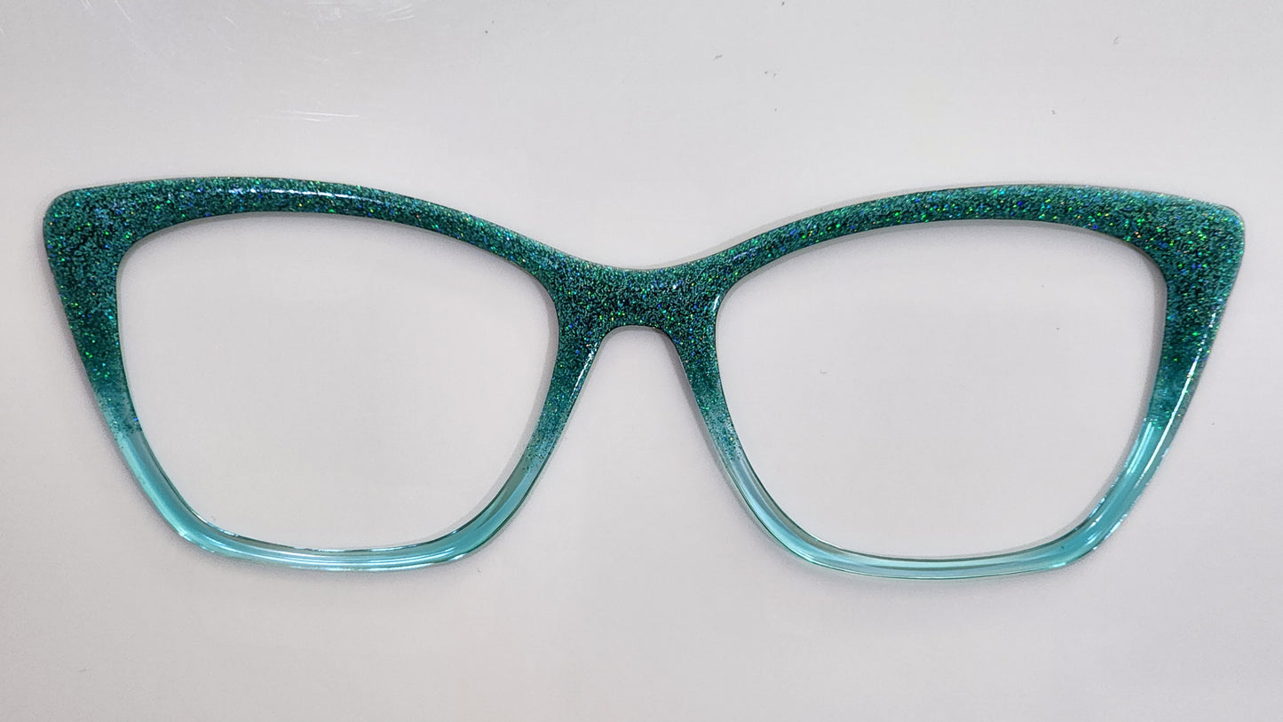 Surf's Up Glitter Magnetic Eyeglasses Topper