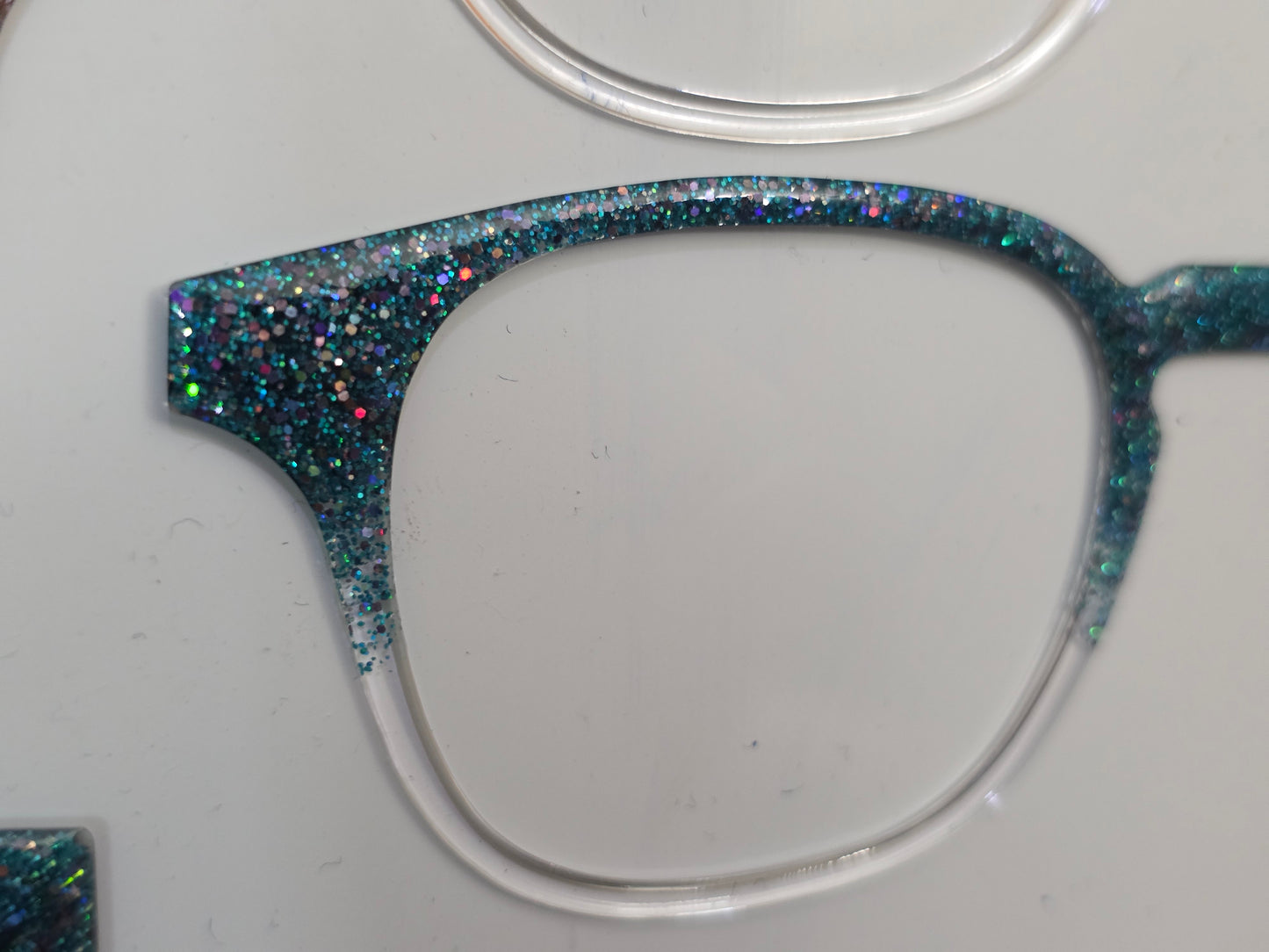 Opie - mixed glitter fade 4 (mostly teal color) - READY TO SHIP