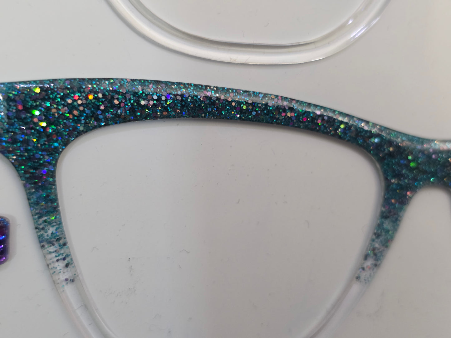Harry - mixed glitter fade 2 (mostly teal color) - READY TO SHIP