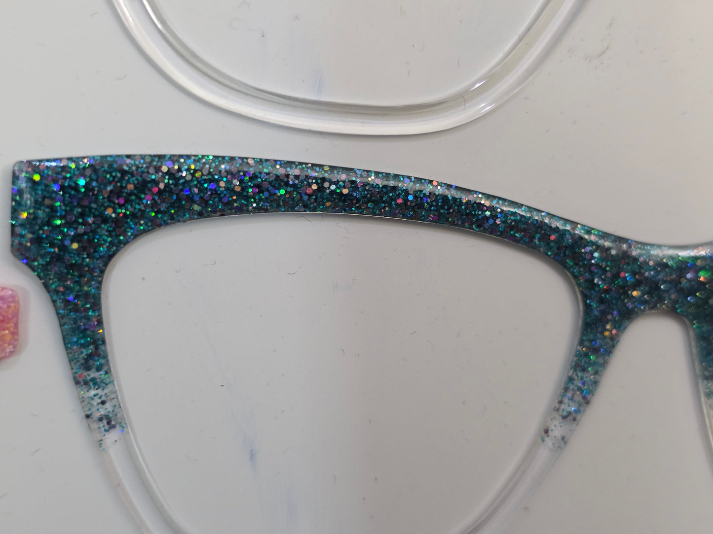 Harry - mixed glitter fade 3 (mostly teal color) - READY TO SHIP