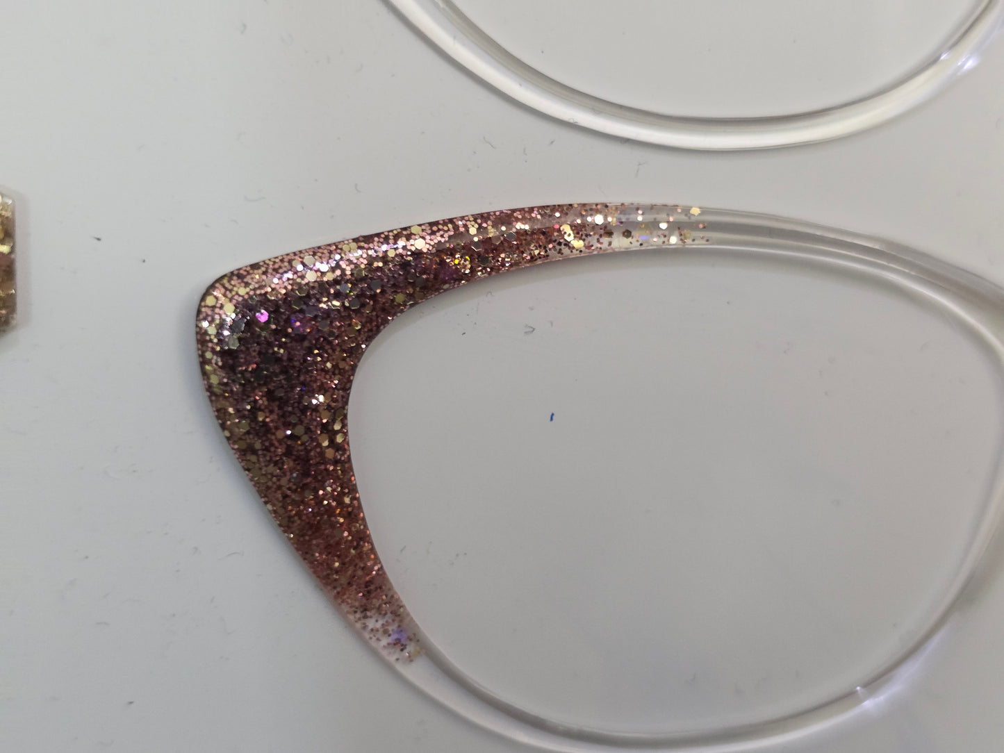 Emily - mixed glitter fade 4 (mostly gold/rose gold color) - READY TO SHIP