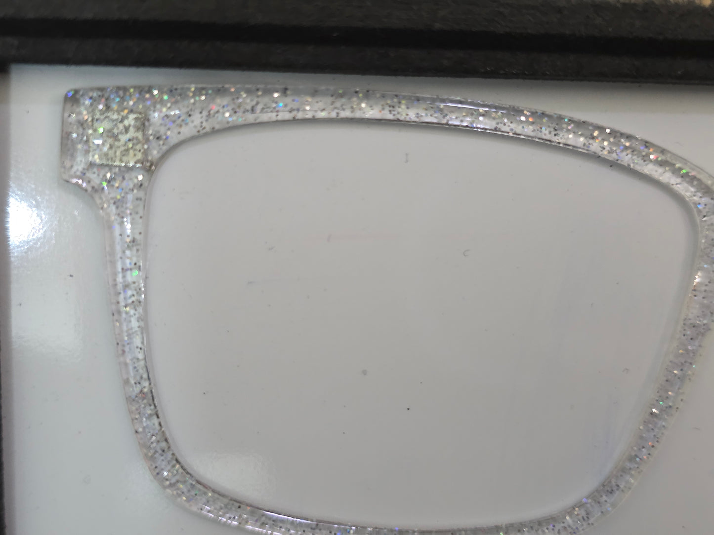 Kendra - holo silver snowglobe, small flaw - READY TO SHIP