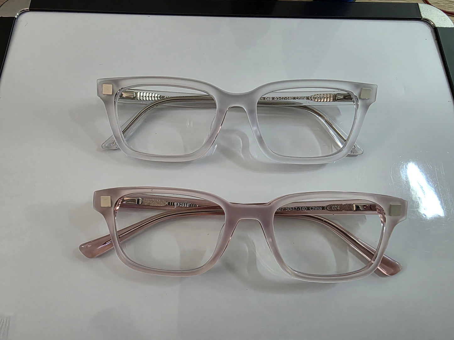 Clear Frosted Magnetic Eyeglasses Topper
