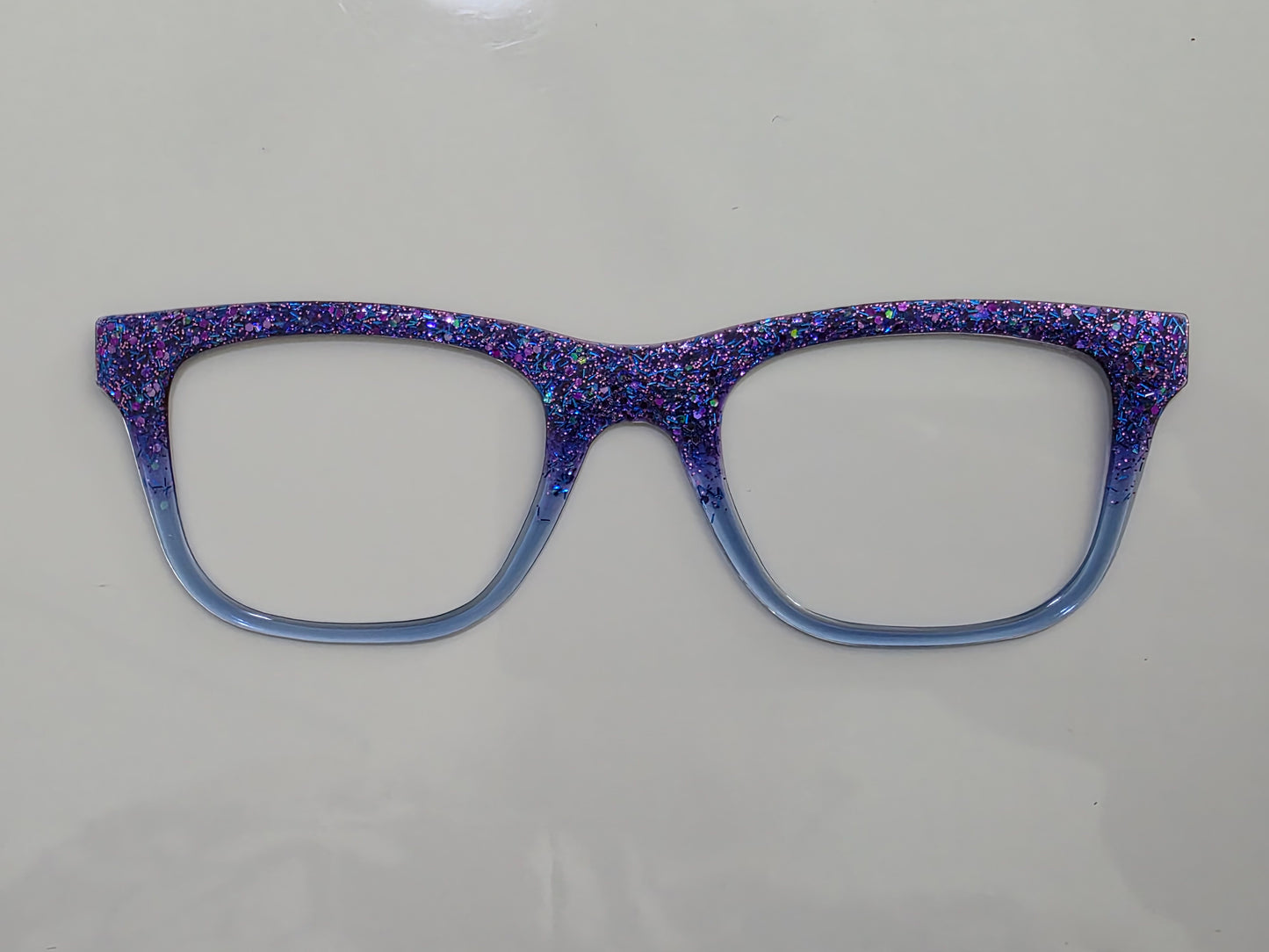 Jenny - midnight gem glitter fade, small flaw - READY TO SHIP