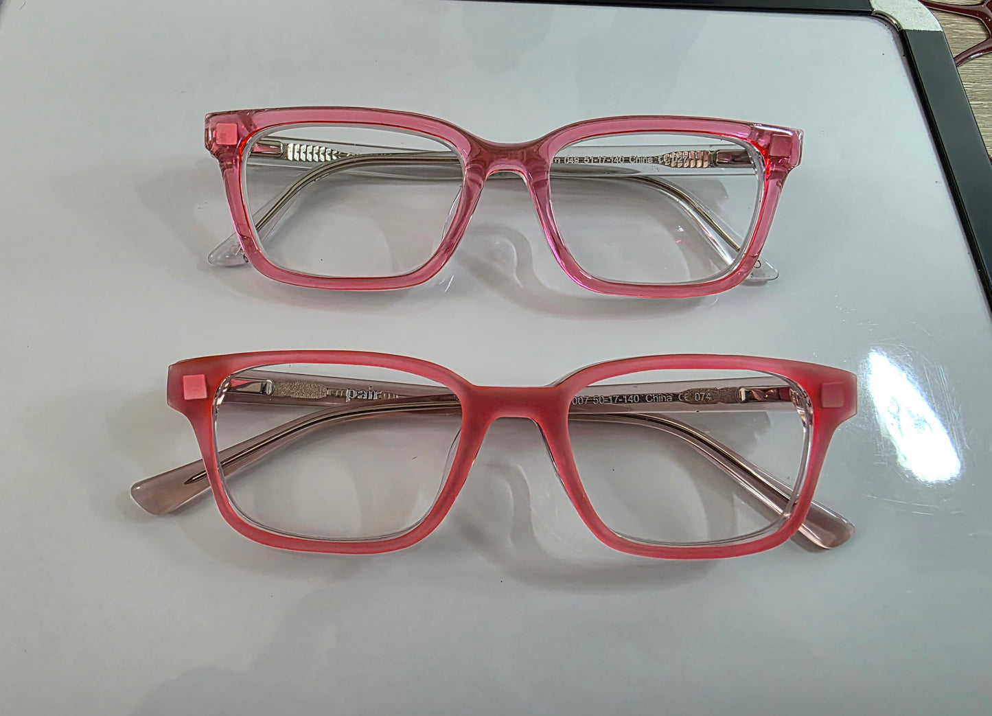 Pink Agate Magnetic Eyeglass Topper