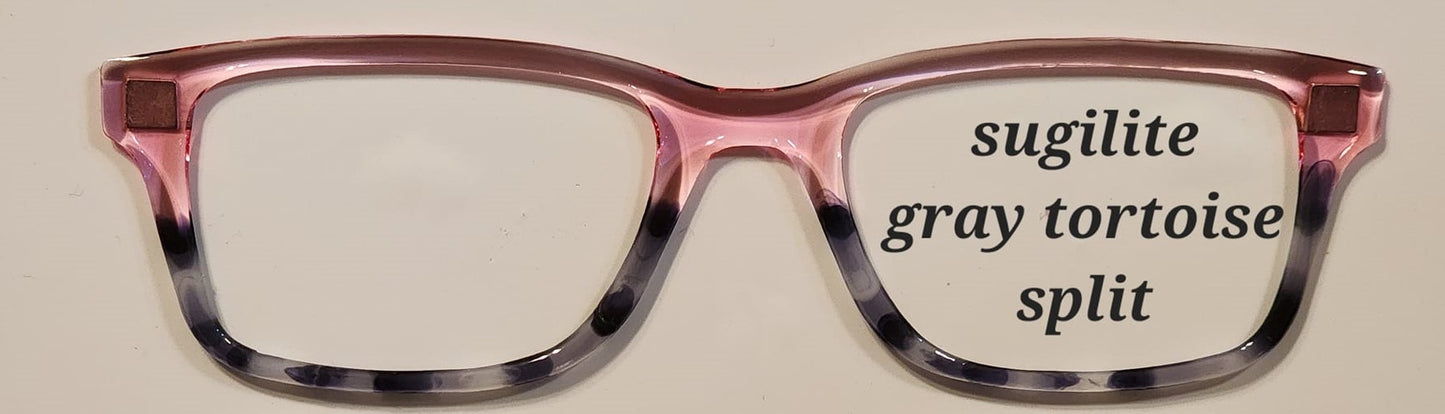 Grey Tortoise Magnetic Eyeglasses Topper