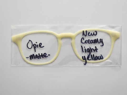 Opie - creamy light yellow, matte - READY TO SHIP