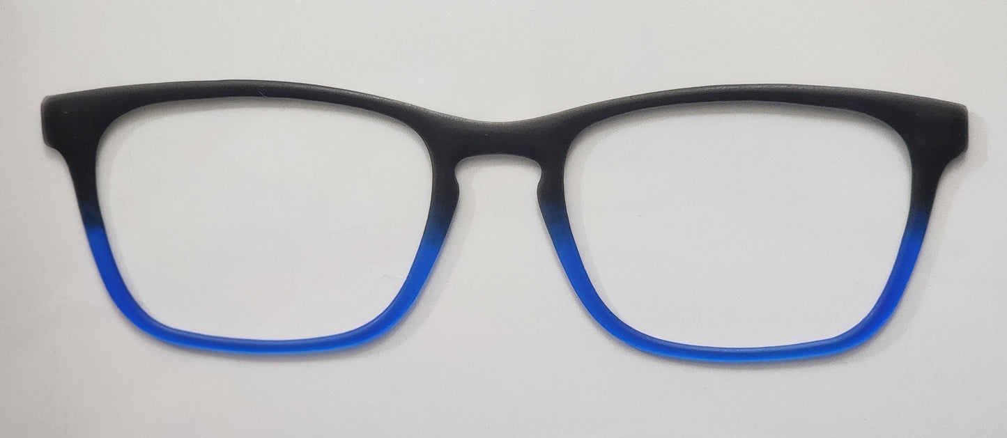 Traffic Blue Translucent Magnetic Eyeglasses Topper