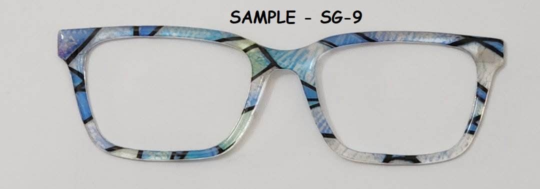 Stained glass #9 Magnetic Eyeglasses Topper