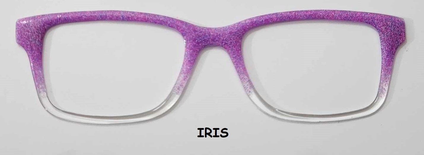 Iris Glitter Magnetic Eyeglasses Topper