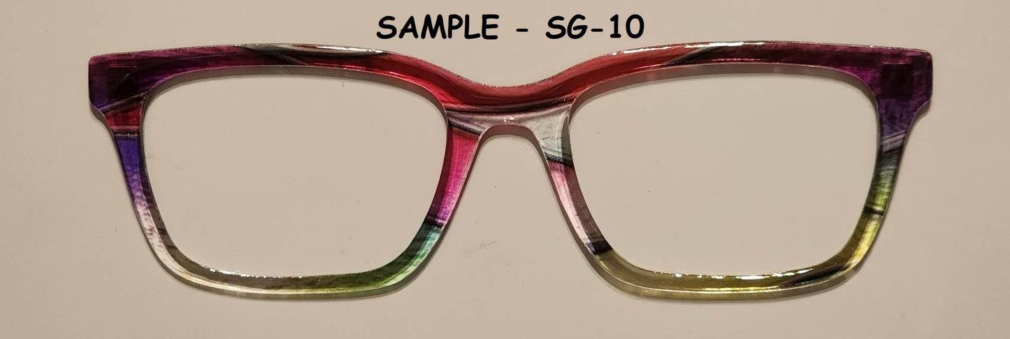 Stained Glass #10 Magnetic Eyeglasses Topper