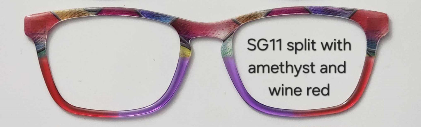 Stained Glass #11 Magnetic Eyeglasses Topper