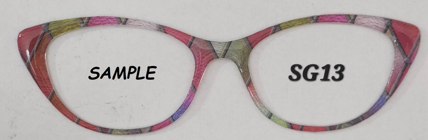 Stained Glass #13 Magnetic Eyeglasses Topper
