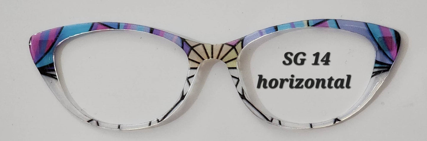 Stained Glass #14 Magnetic Eyeglasses Topper