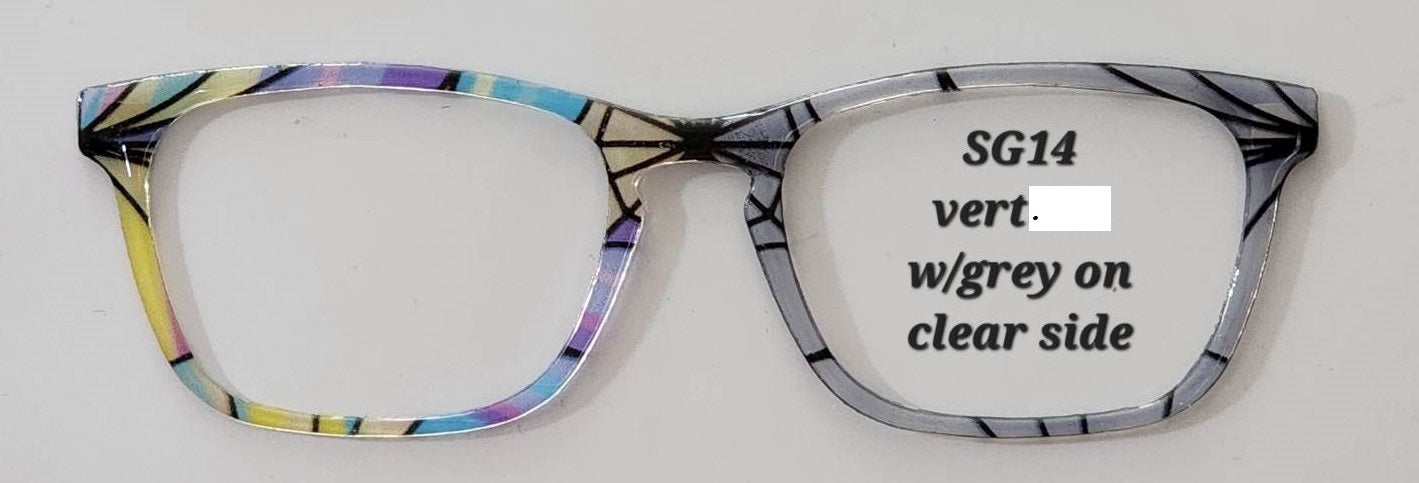 Stained Glass #14 Magnetic Eyeglasses Topper