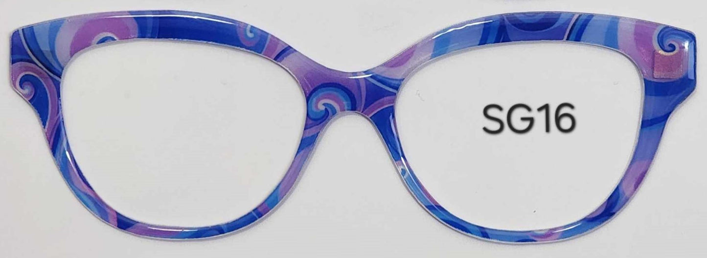 Stained Glass #16 Magnetic Eyeglasses Topper