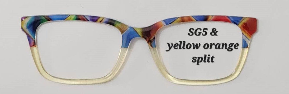 Stained Glass #5 Magnetic Eyeglasses Topper