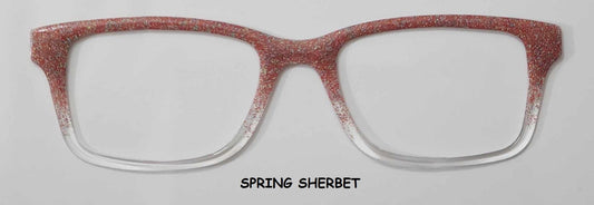 Spring Sherbet Glitter Magnetic Eyeglasses Topper