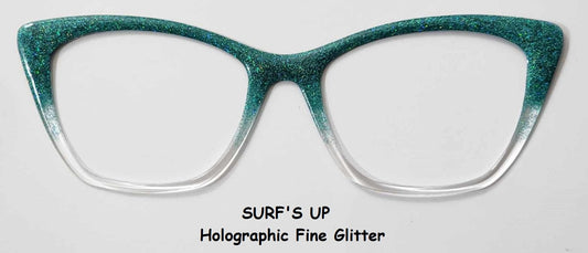 Surf's Up Glitter Magnetic Eyeglasses Topper