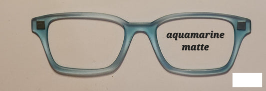 Aquamarine Translucent Magnetic Eyeglasses Topper
