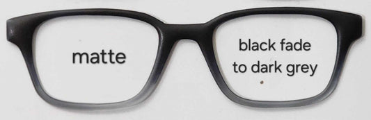 Black-Dark Grey Magnetic Eyeglasses Topper