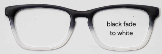 Black-White Translucent Magnetic Eyeglasses Topper