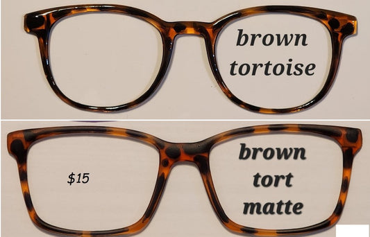 Brown Tortoise Magnetic Eyeglasses Topper