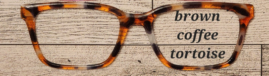 Brown Coffee Tortoise Magnetic Eyeglasses Topper