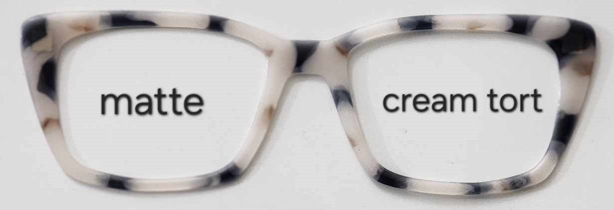 Cream Tortoise Magnetic Eyeglasses Topper
