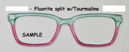 Fluorite-Tourmaline Magnetic Eyeglasses Topper