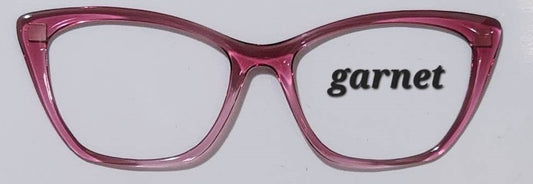 Garnet Translucent Magnetic Eyeglasses Topper