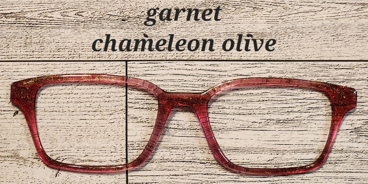 Garnet Translucent Magnetic Eyeglasses Topper