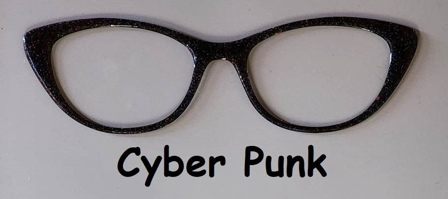 Cyber Punk Glitter Magnetic Eyeglasses Topper