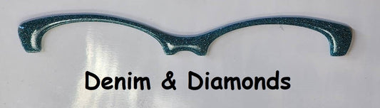 Denim and Diamonds Glitter Magnetic Eyeglasses Topper