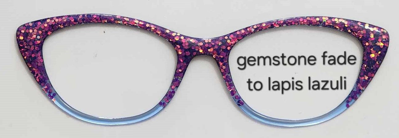 Gemstone Glitter-Lapis Lazuli Magnetic Eyeglasses Topper