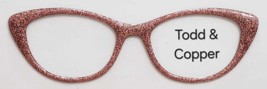 Todd and Cooper Glitter Magnetic Eyeglasses Topper