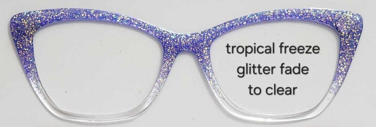 Tropical Freeze Glitter Magnetic Eyeglasses Topper