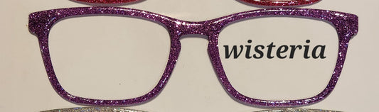 Wisteria Glitter Magnetic Eyeglasses Topper