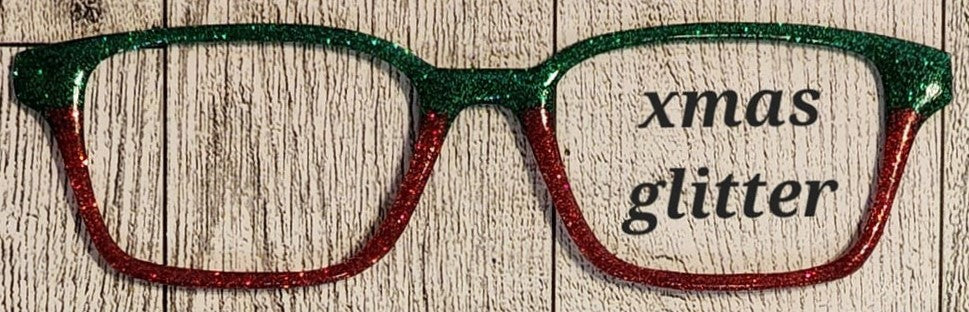 Christmas Glitter Magnetic Eyeglasses Topper