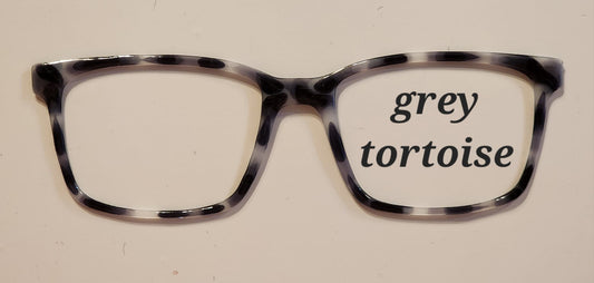 Grey Tortoise Magnetic Eyeglasses Topper